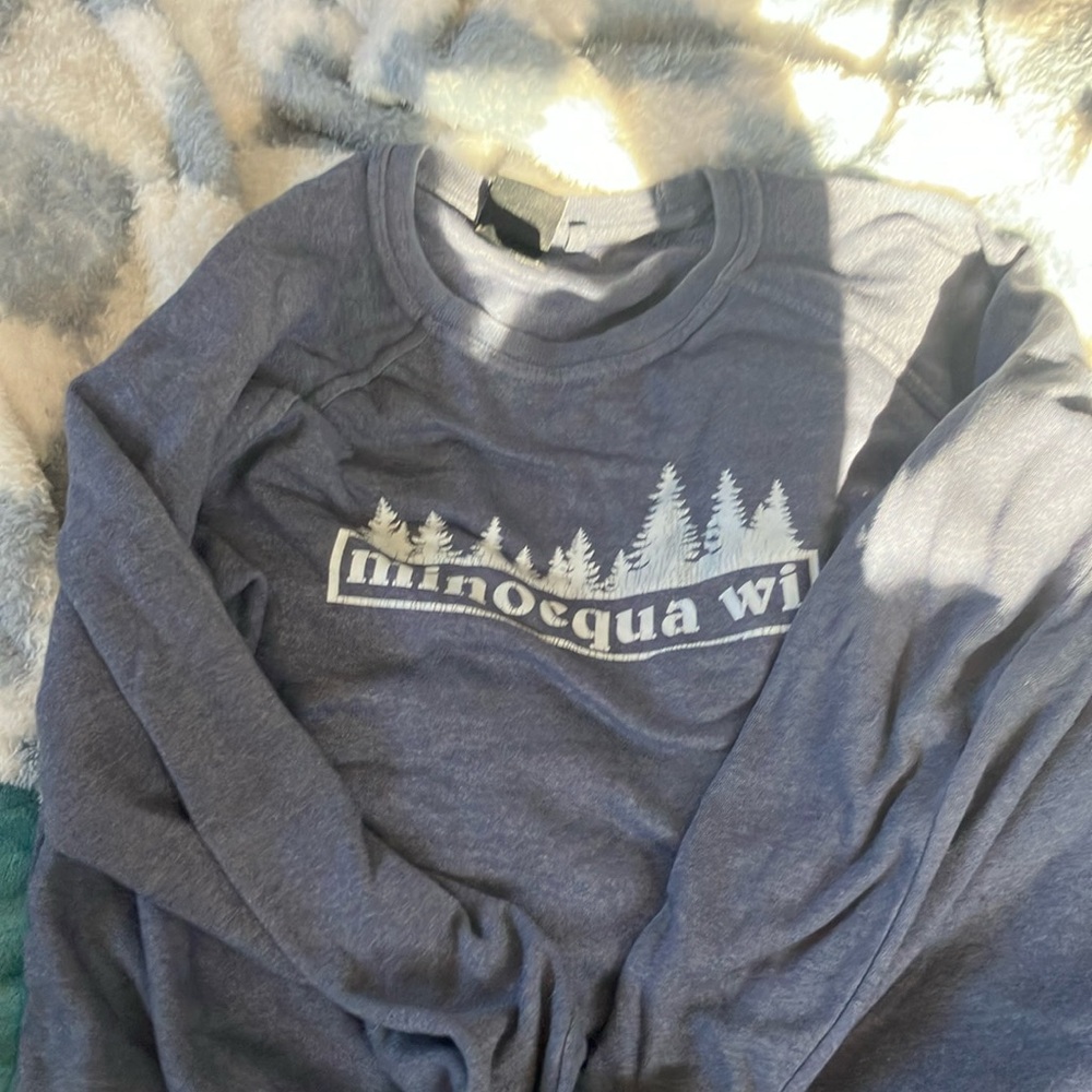 Blue Graphic Sweatshirt